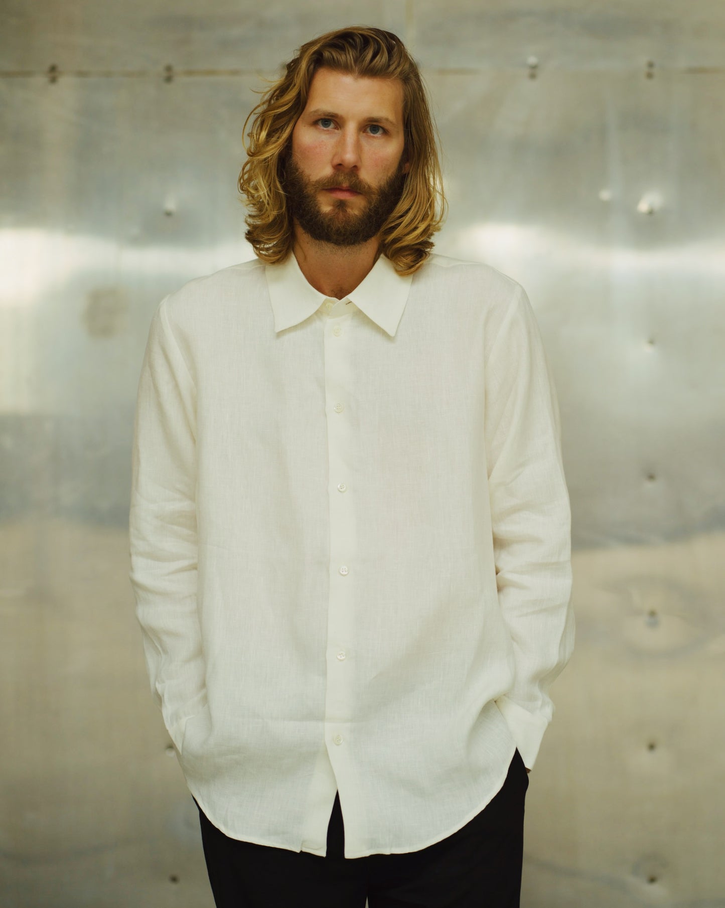 LINEN SHIRT / WHITE